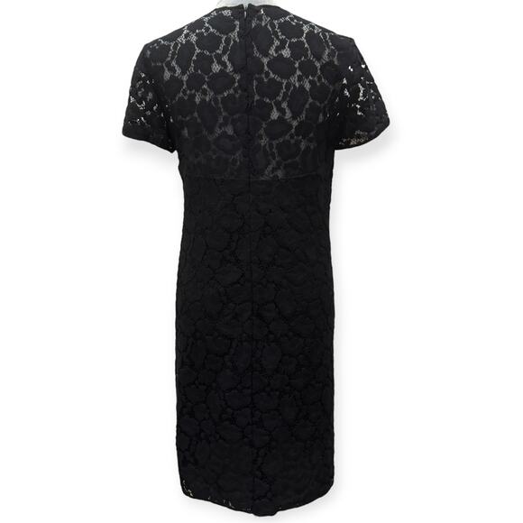 Moschino Cheap and Chic Cotton Lace Shift Fitted Midi Dress Black Size USA 8 - Picture 2 of 5